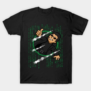 Cool Funny Keanu Sci-fi Movie Gamer Mashup Parody T-Shirt